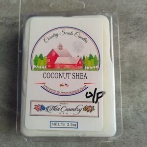 Country Scents Candles Coconut Shea Wax Melt – New 2.5 oz Soy